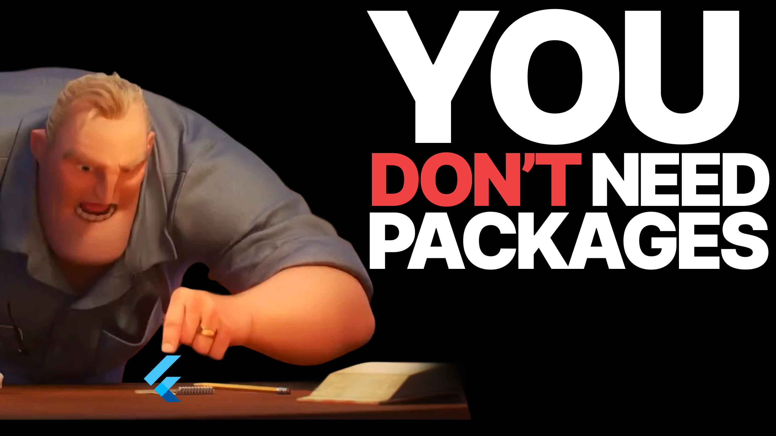 you don't need packages